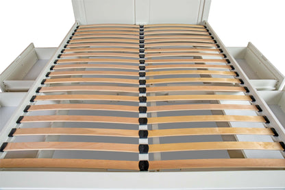 Winchester Storage Bed Frame - 6ft Super King - Soft White