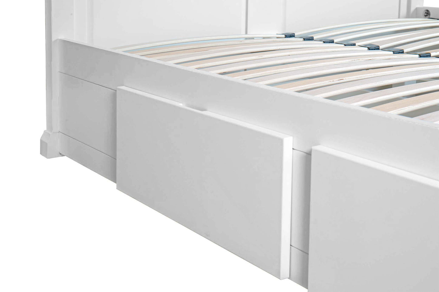 Winchester Storage Bed Frame - 4ft6 Double - Soft White