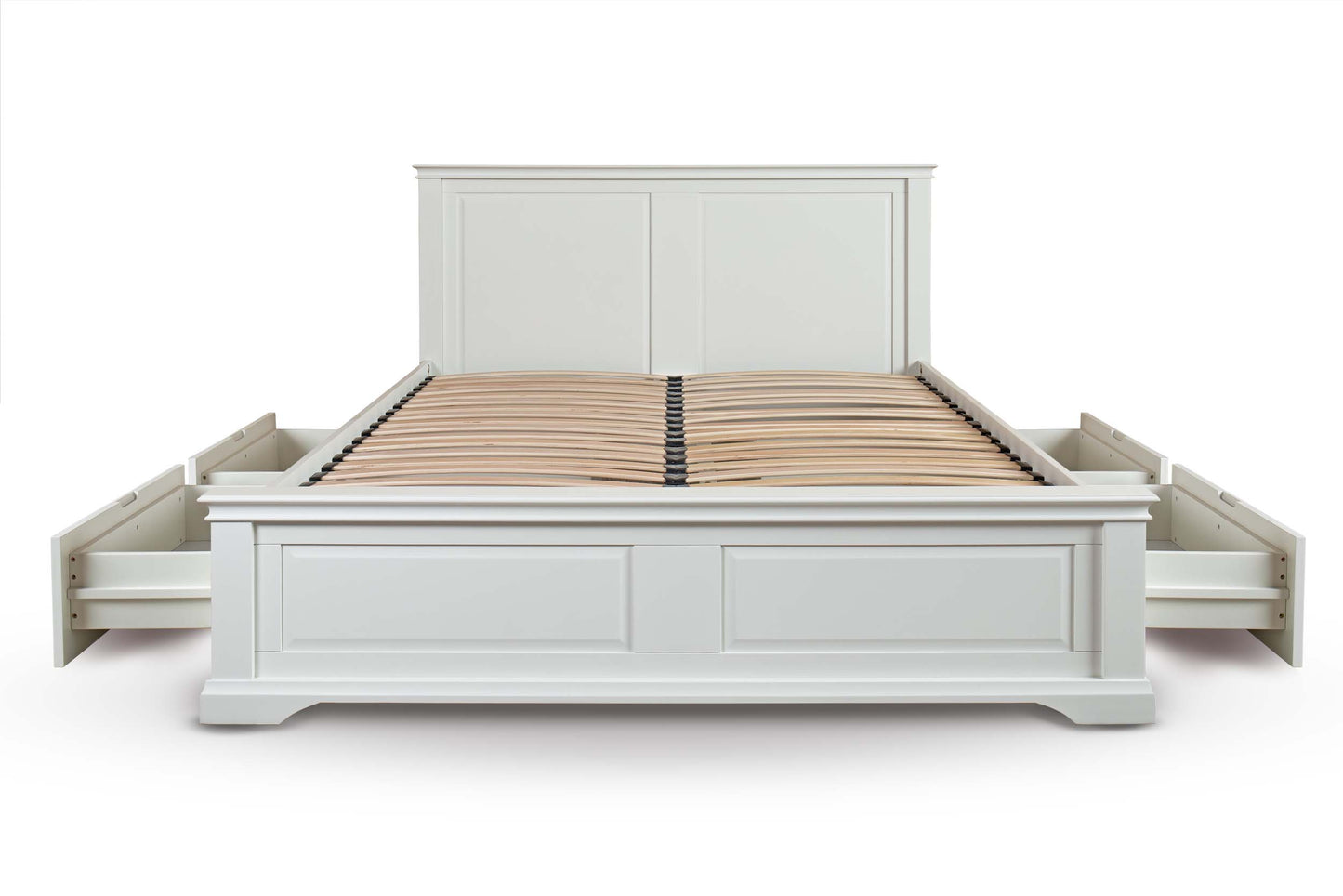 Winchester Storage Bed Frame - 4ft6 Double - Soft White
