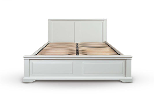 Winchester Storage Bed Frame - 5ft King Size - Soft White