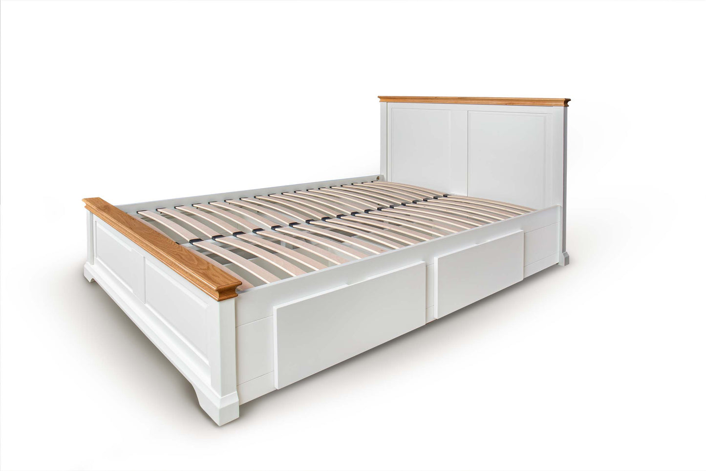 Winchester Storage Bed Frame - 4ft6 Double - Soft White