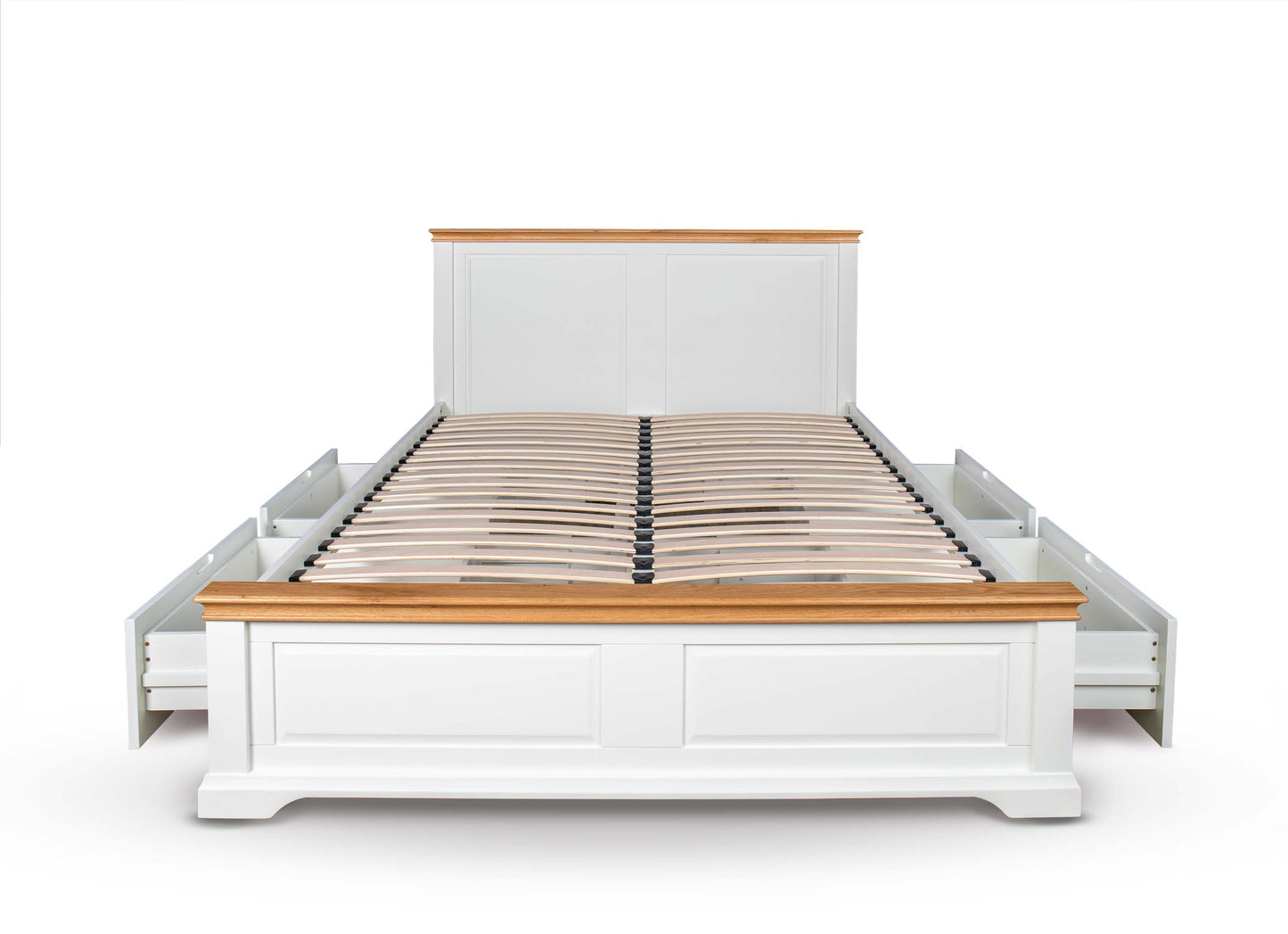 Winchester Storage Bed Frame - 4ft6 Double - Soft White