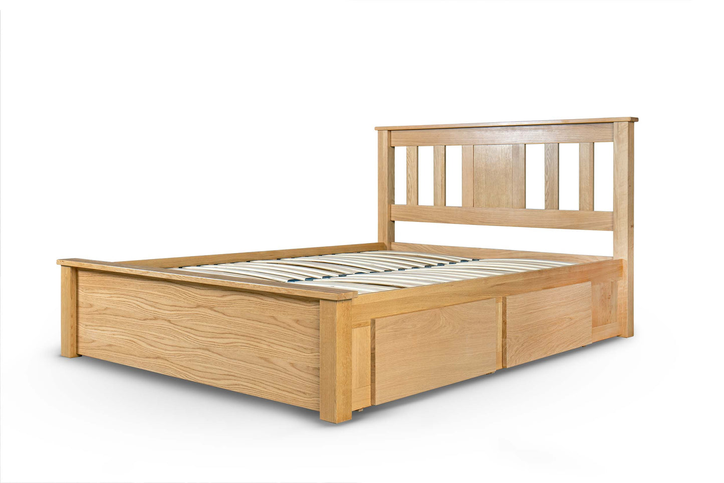 Wimmerton Storage Bed Frame - 4ft6 Double - Natural Oak