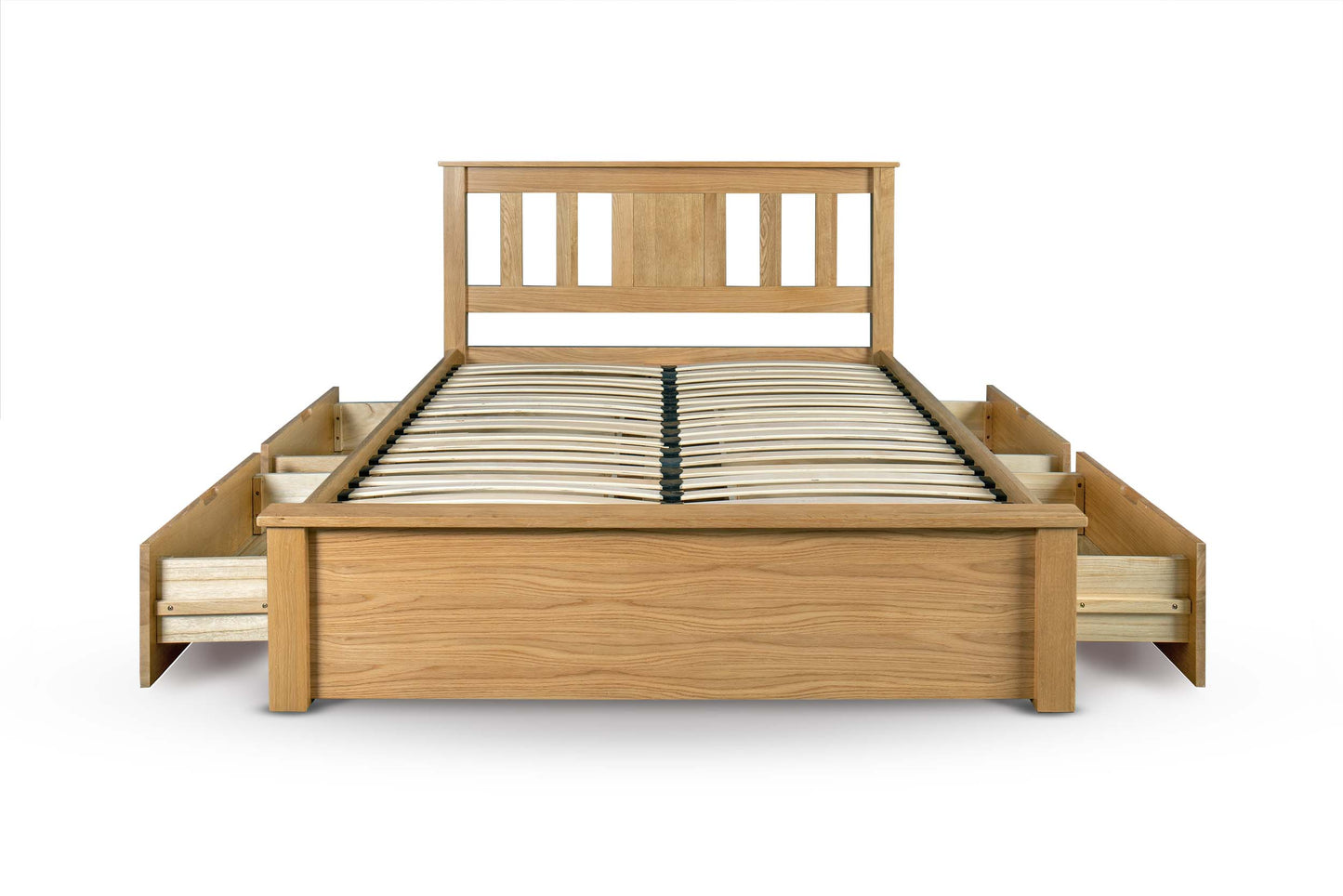 Wimmerton Storage Bed Frame - 4ft6 Double - Natural Oak