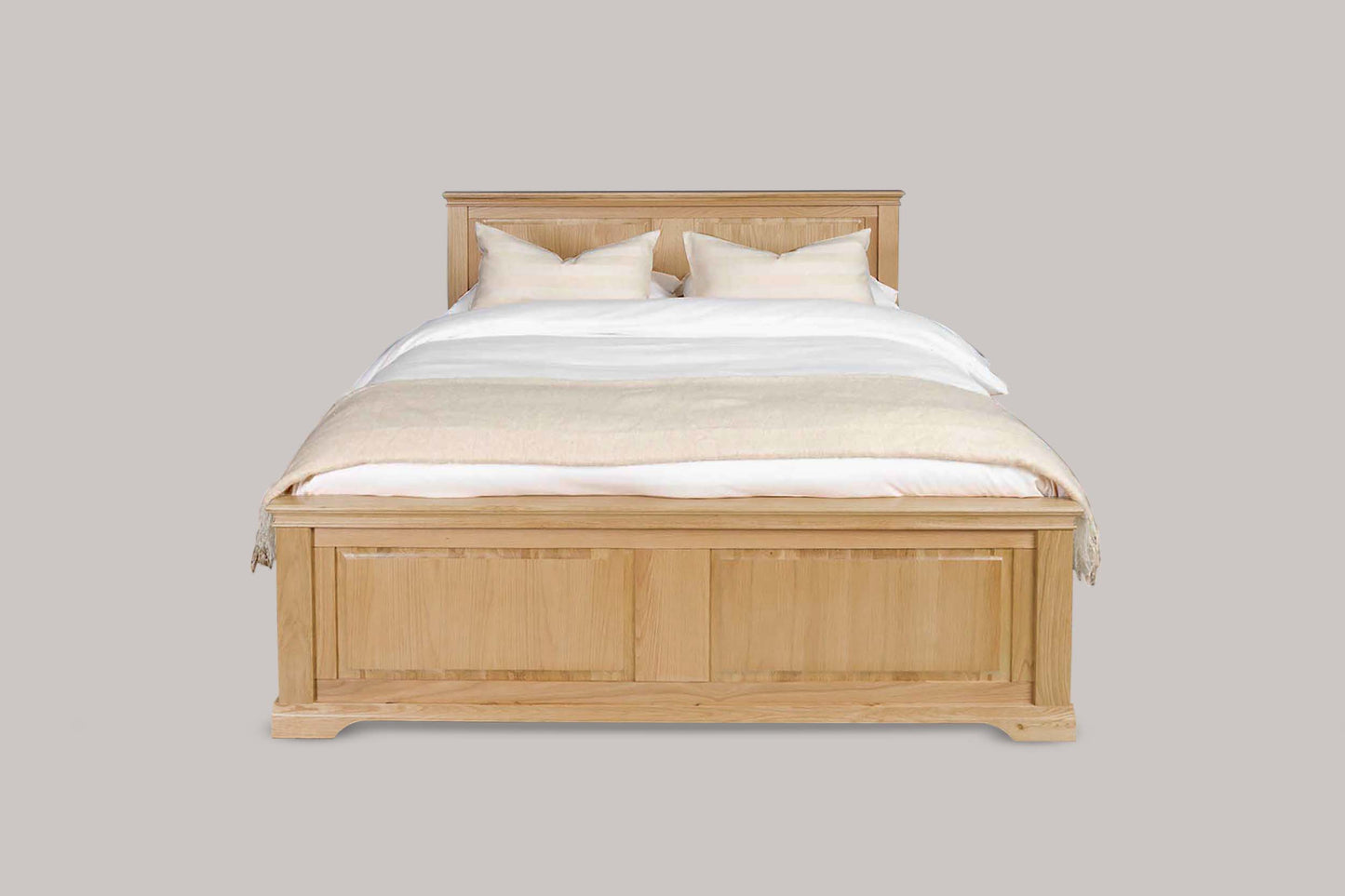 Winchester Storage Bed Frame - 5ft King Size - Natural Oak