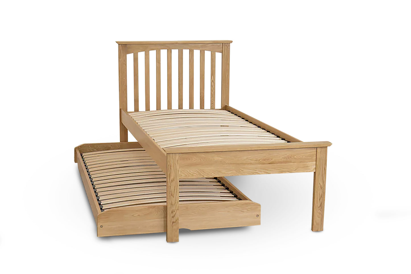 Hythe Guest Bed - Low Foot End - 3ft Single - Natural Oak