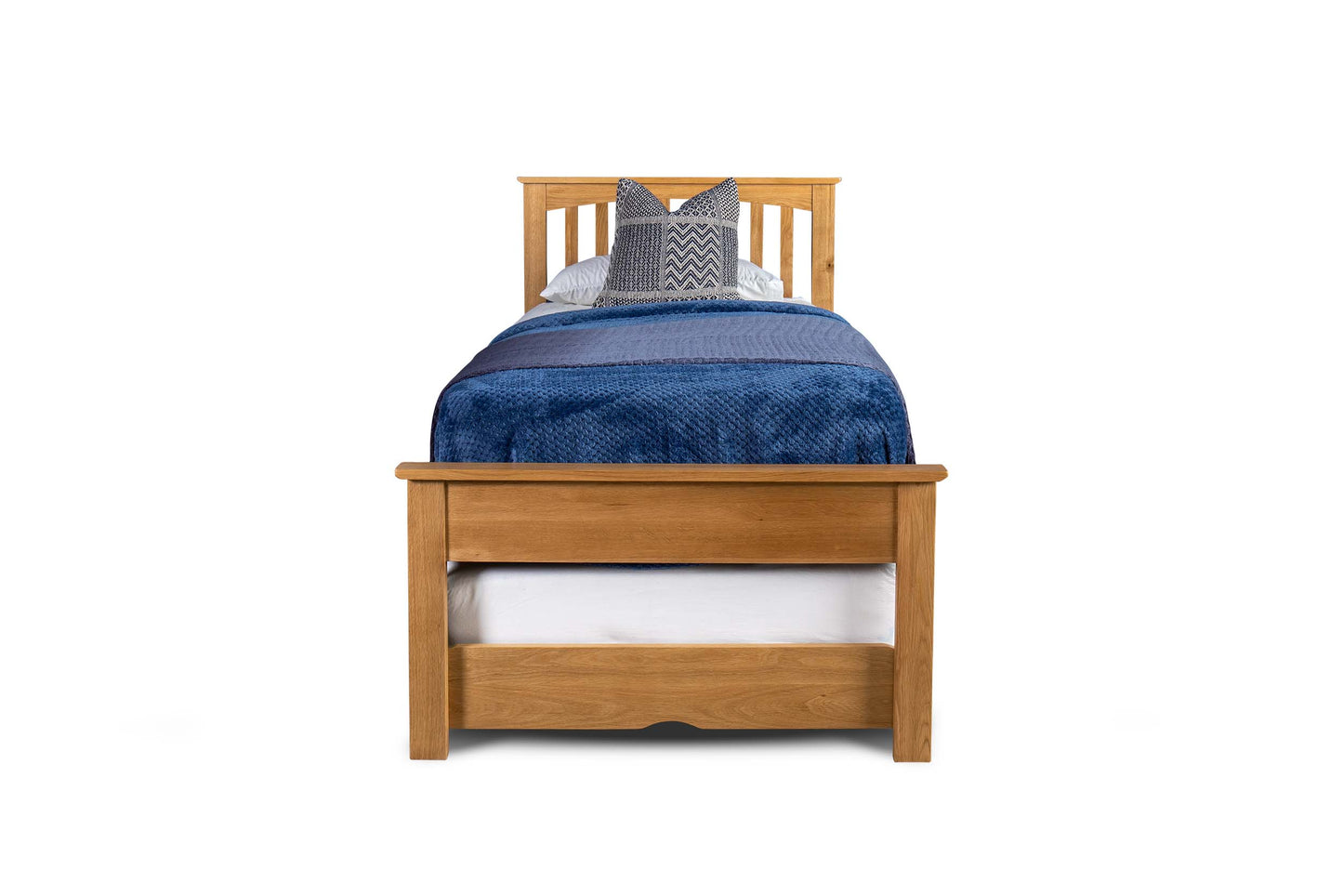 Hythe Guest Bed - Low Foot End - 3ft Single - Natural Oak