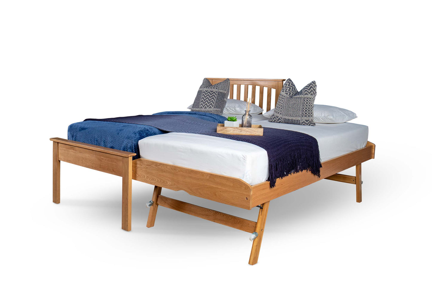 Hythe Guest Bed - Low Foot End - 3ft Single - Natural Oak