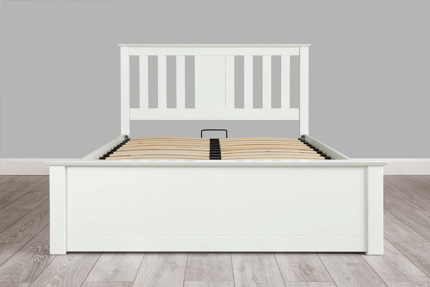 Chesterfield Ottoman Storage Bed Frame - 4ft6 Double - Bright White