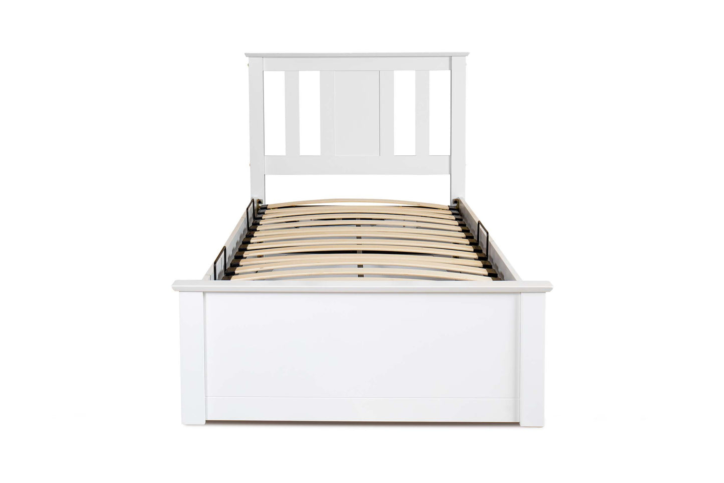 Chesterfield Ottoman Storage Bed Frame - 3ft Single - Bright White