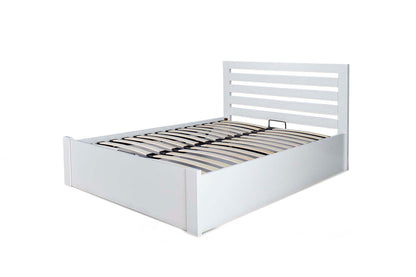 Wingfield Ottoman Storage Bed Frame - 4ft6 Double - Bright White