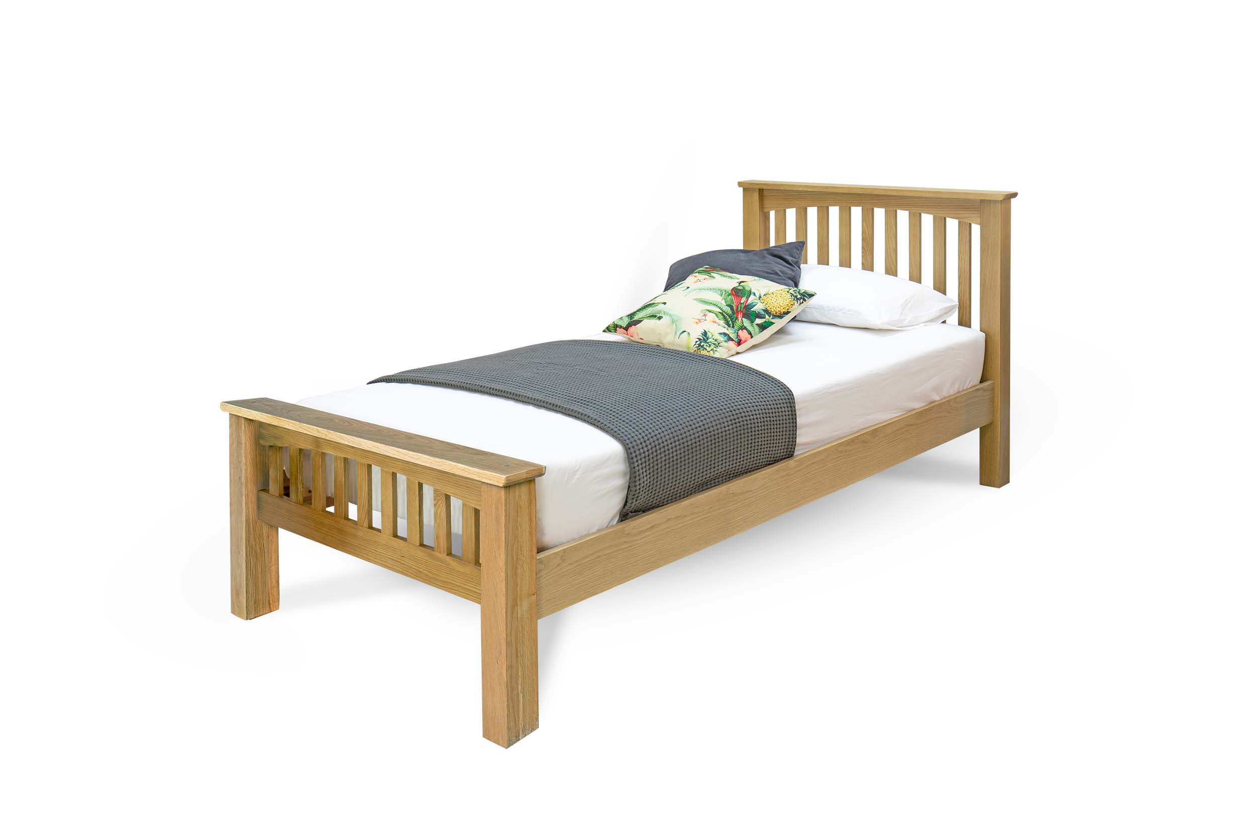 Brantham Bed Frame - 3ft Single - Natural Oak – OW Furniture