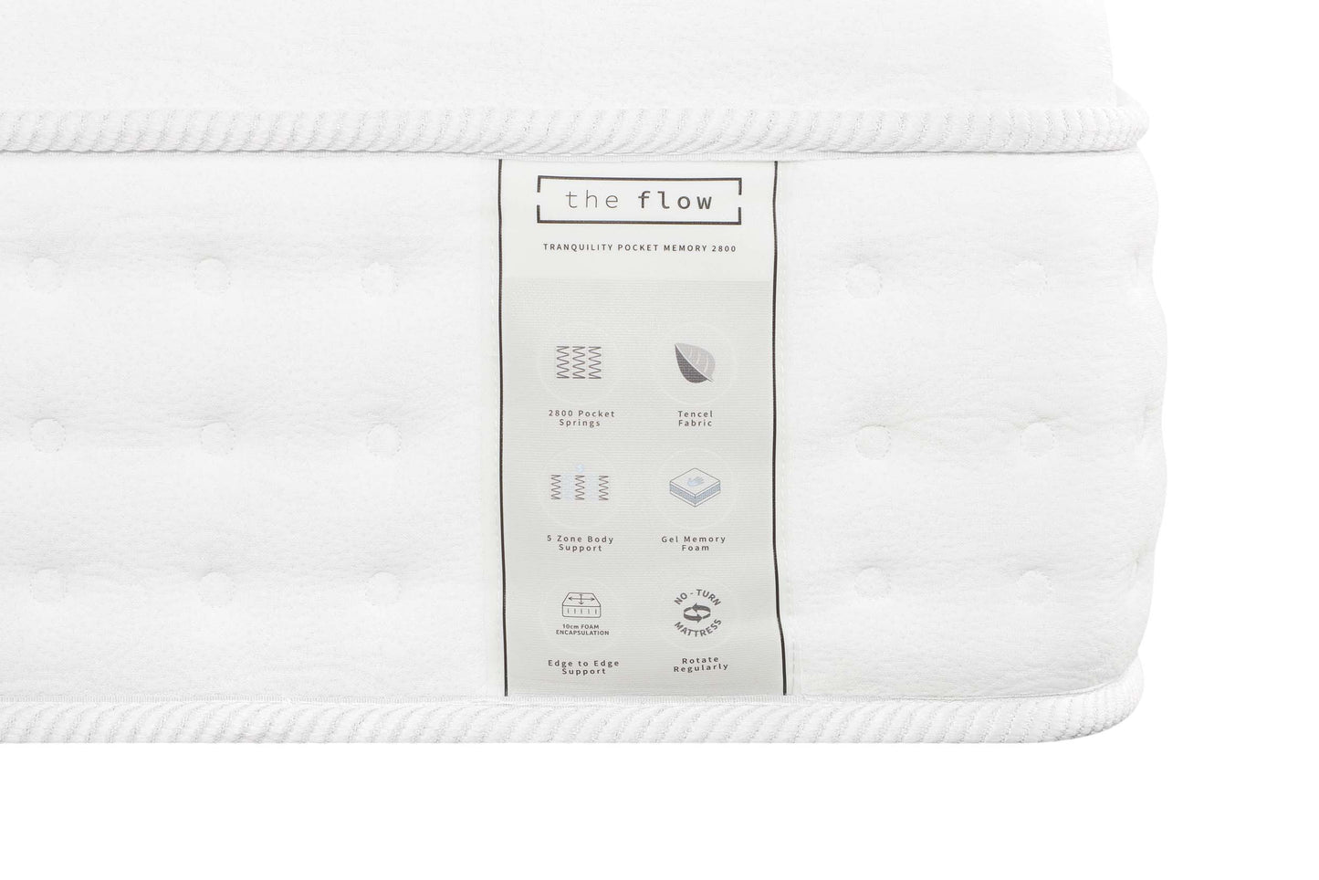 The Flow Tranquility Pocket Gel Memory 2800 Mattress